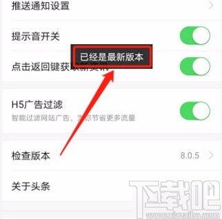怎样查询头条的版本信息